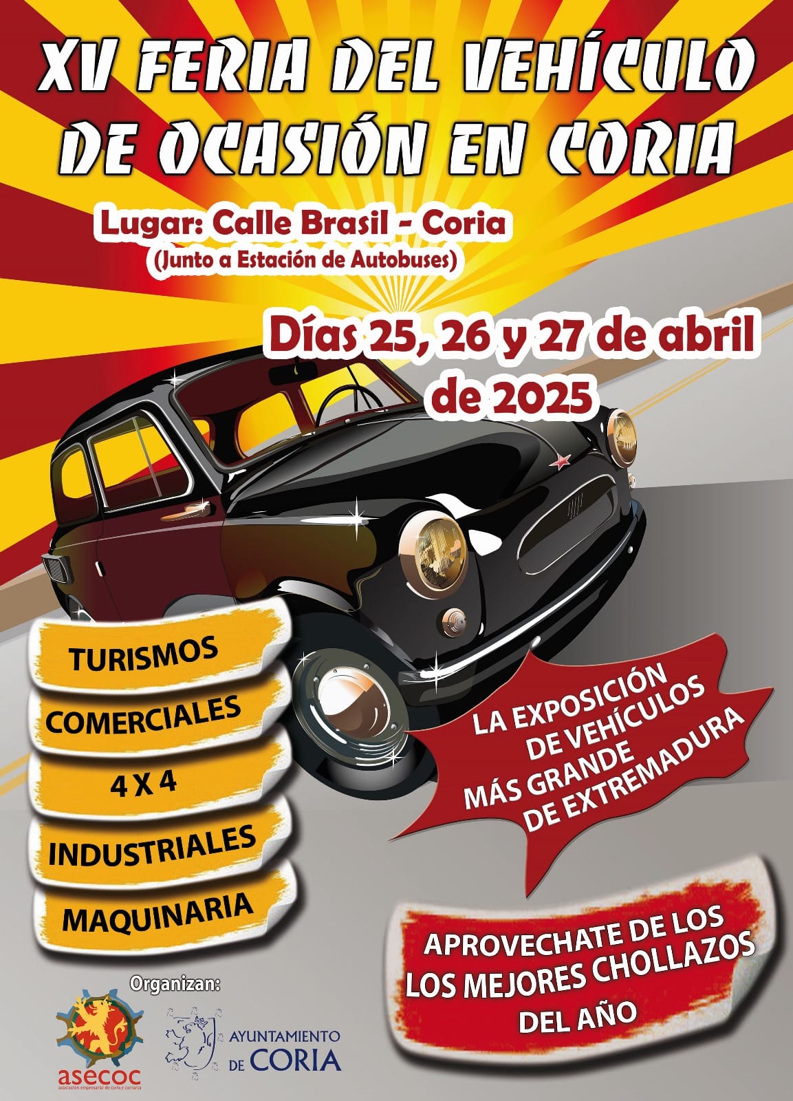Cartel feria vehiculo 2025